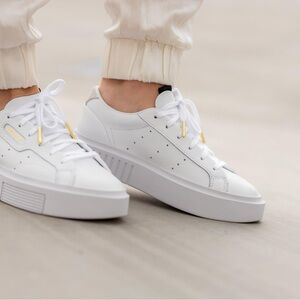 ADIDAS Women's Sleek Super Low-Top Platform Sneakers SZ 5.5(36.5)